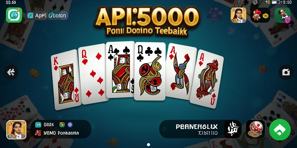 Screenshot gameplay API5000 yang menampilkan suasana seru permainan Domino.