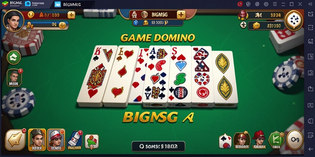 Tampilan gameplay menarik dari BIGMSG yang menggambarkan Domino