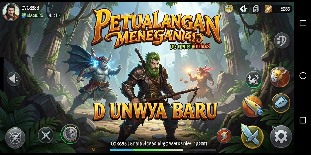 Screenshot menampilkan aksi seru dalam game petualangan CVG8888.