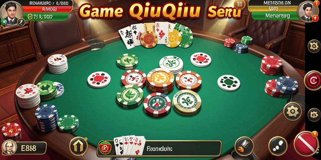 Tampilan gameplay E88 dalam aksi QiuQiu yang seru.