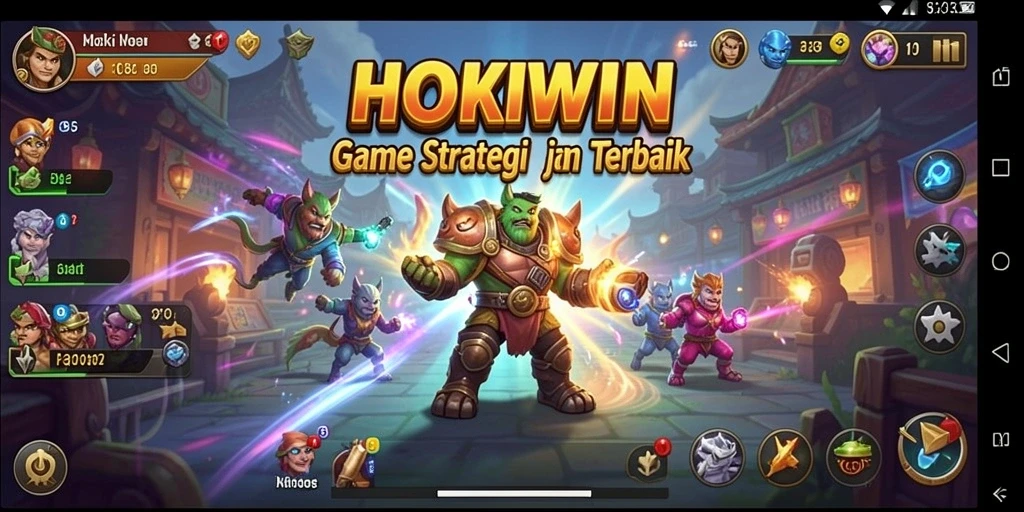 Tampilan gameplay HOKIWIN yang menarik dan strategis.