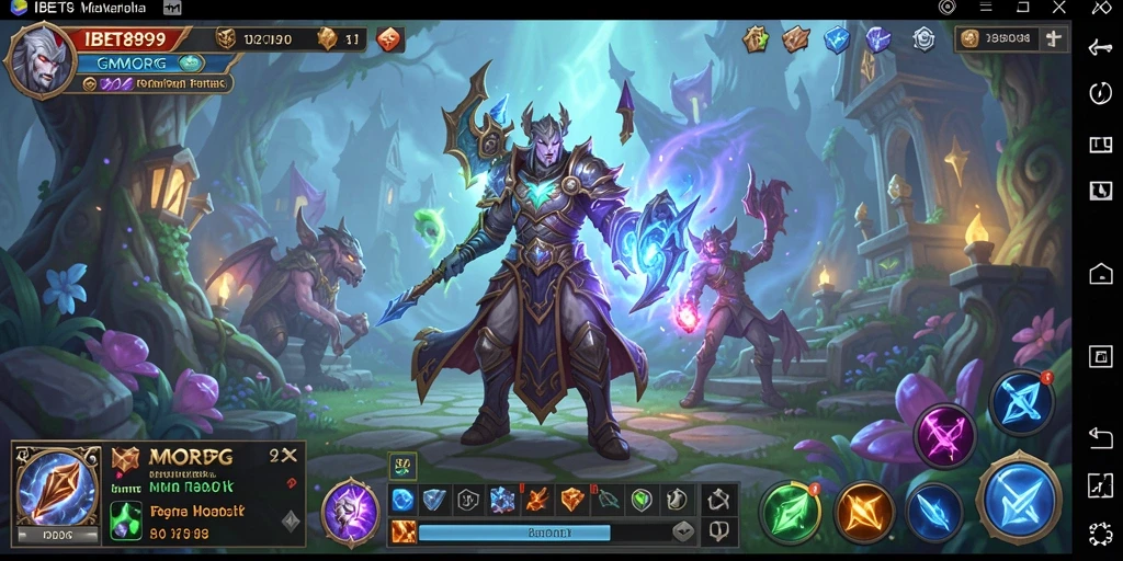 Tangkapan layar gameplay IBET899 yang menampilkan aksi seru dalam dunia MMORPG.