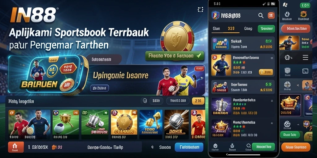 Tampilan gameplay menarik dari aplikasi Sportsbook IN88.