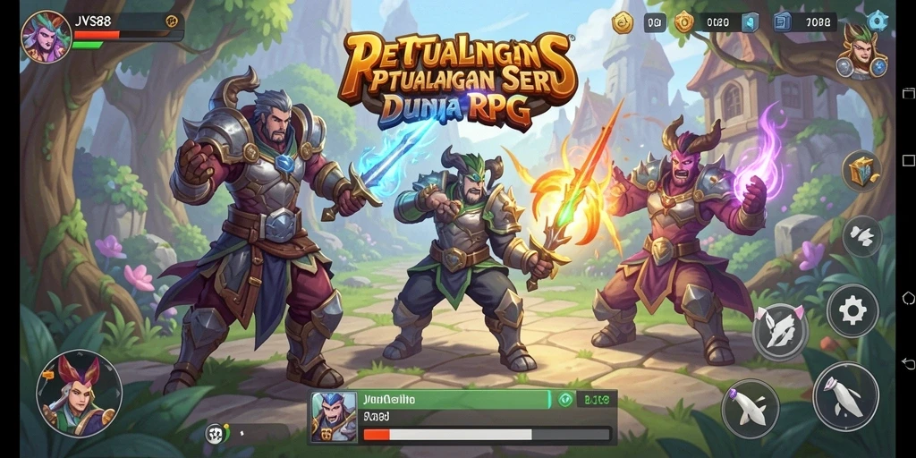 Tampilan gameplay JVS88 yang memukau dengan aksi pertarungan seru.