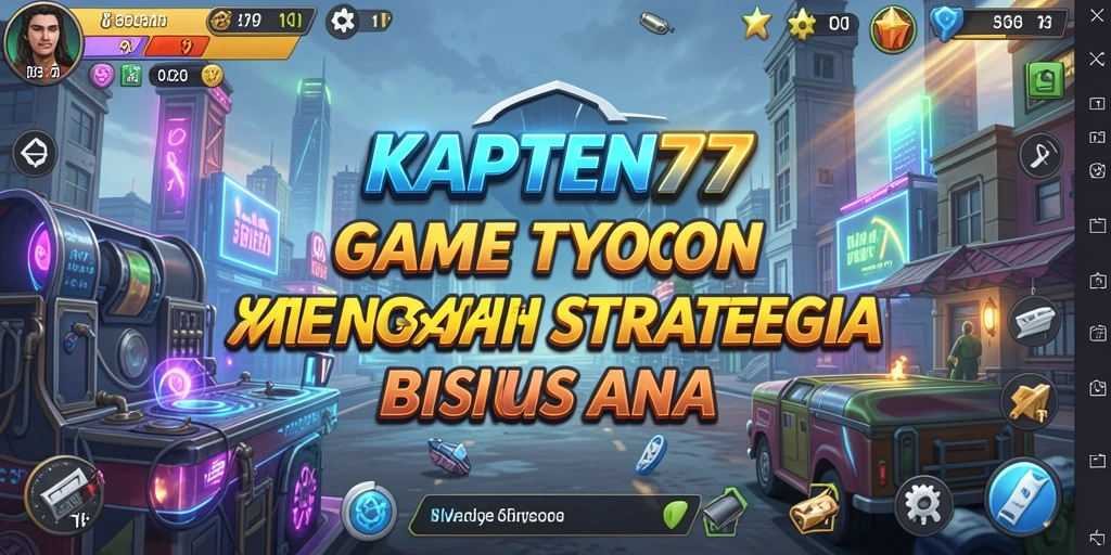 Screenshot utama KAPTEN77 menampilkan pengalaman gameplay Tycoon yang menarik.