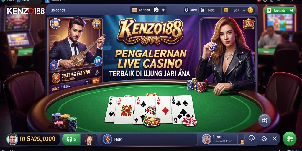 Tampilan gameplay KENZO188 yang menarik di Live Casino.