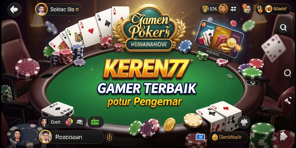 Tangkapan layar gameplay KEREN77 yang seru dan penuh aksi poker.