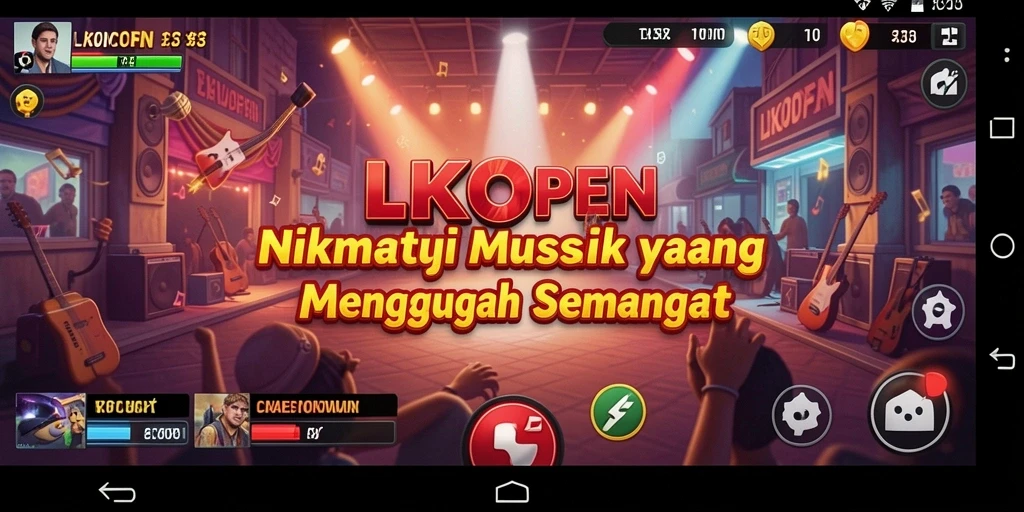 Screenshot LKOPEN menampilkan pengguna menikmati pengalaman musik yang interaktif.