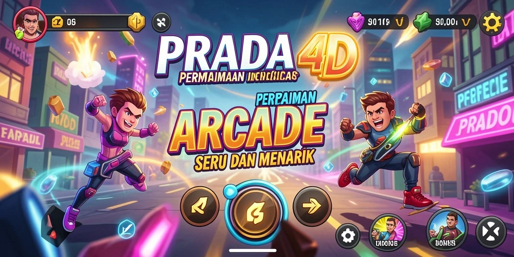 Tampilan menarik dari gameplay PRADA4D yang penuh aksi.