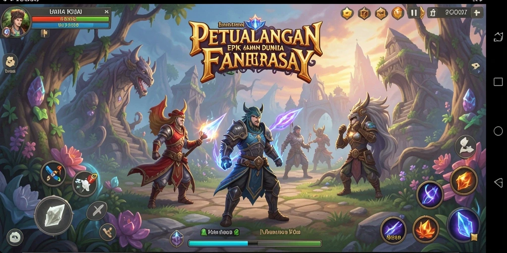 Gameplay seru PRG007 dalam dunia fantasi yang menakjubkan.