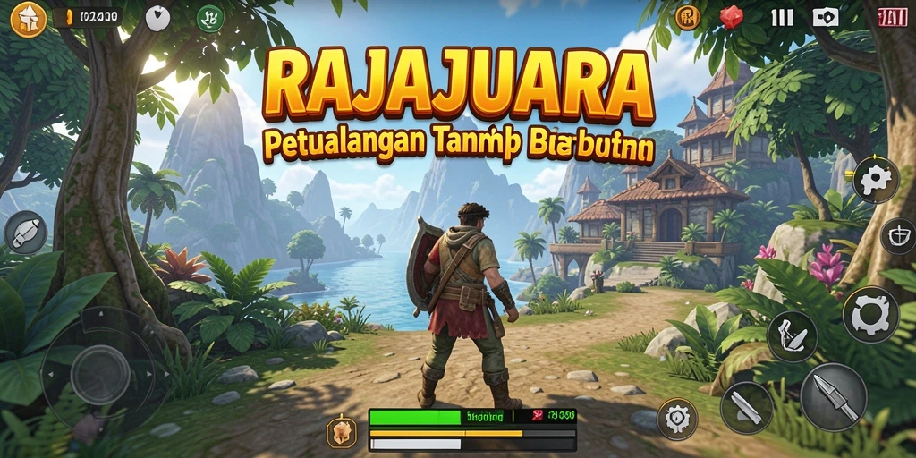 Gameplay RAJAJUARA menampilkan eksplorasi dunia terbuka yang menakjubkan.