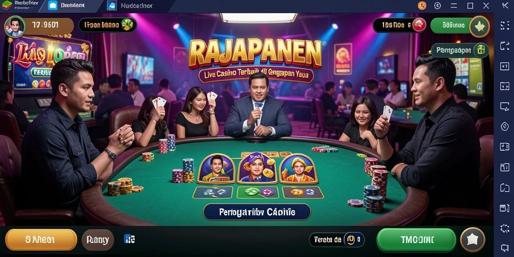 Tampilan gameplay menarik dari RAJAPANEN Live Casino.