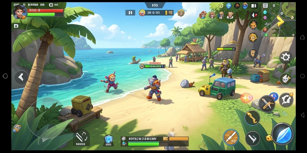 Tampilan gameplay <strong>RP55</strong> dengan karakter dan tantangan menarik.