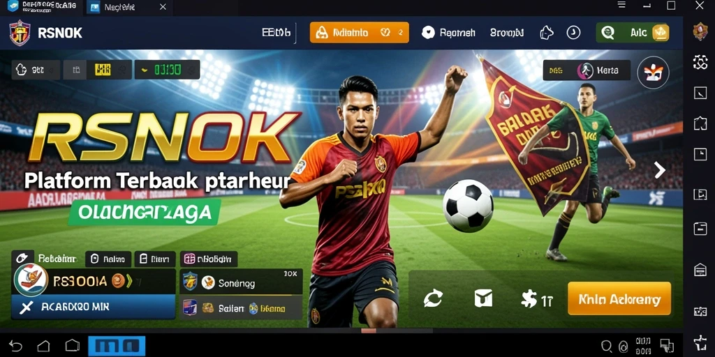 Screenshot utama RSNOK menampilkan taruhan olahraga yang seru.
