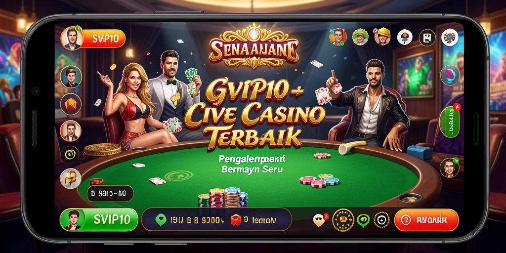 Tampilan gameplay Live Casino yang menarik di SVIP10.